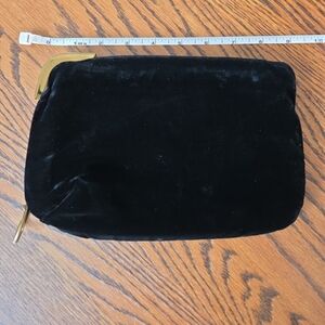 Vintage Black Velvet Clutch